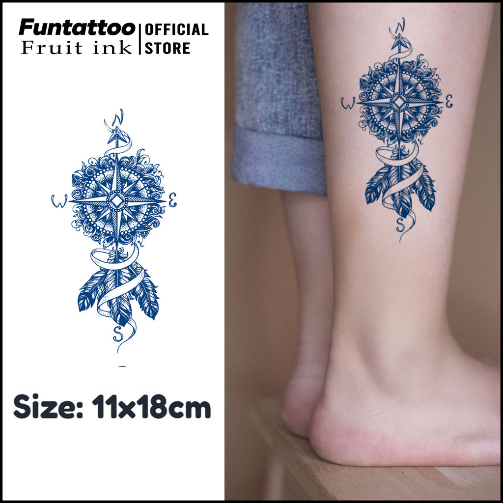 Funtattoo - Tato Fruit Ink Tato tahan lama 15 hari anti air 11*18cm - Tato temporer semi permanen fr