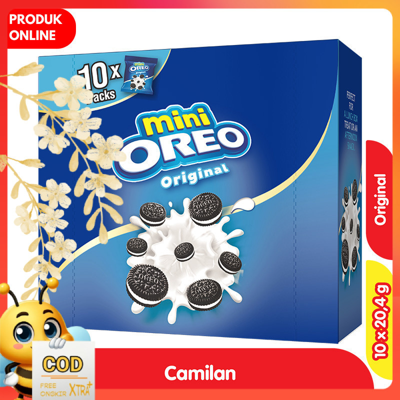 

Oreo Mini Biskuit Krim Vanila Original Box 10 x 20.4 g