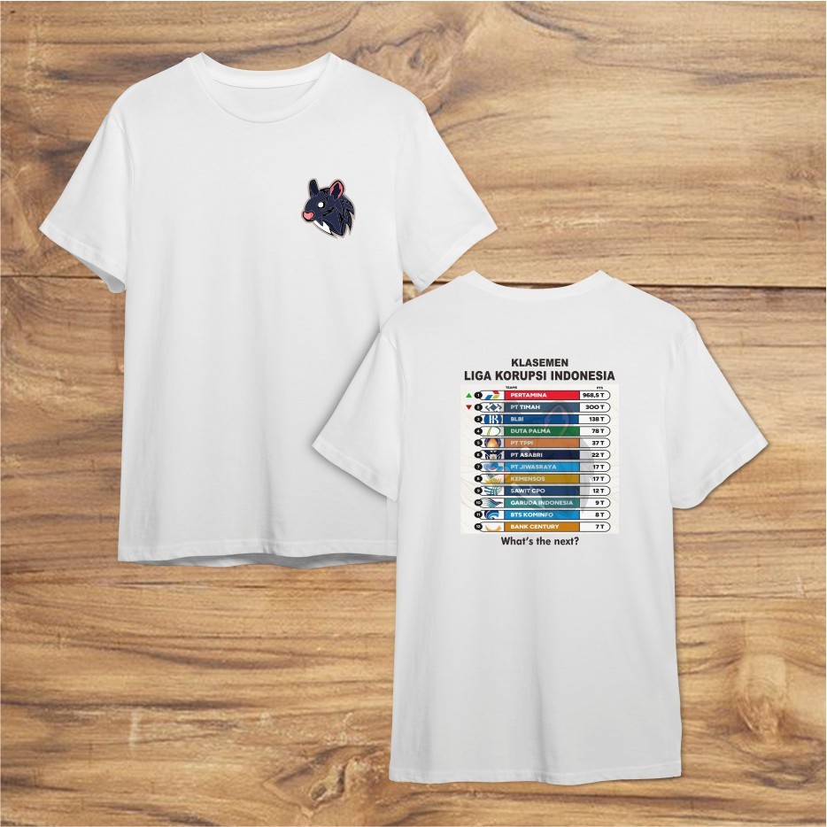 KAOS LIGA KORUPSI INDONESIA / KAOS KORUPSI / KAOS PERTAMINA KORUPSI