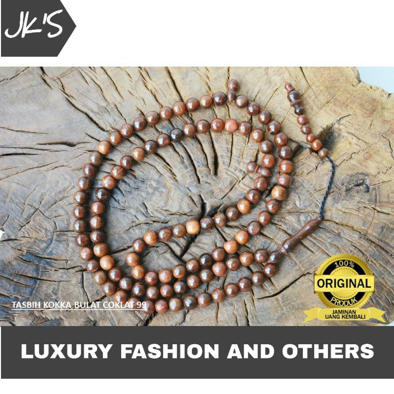 Tasbih kokka Asli 7,5 mm / Tasbih Kaukah Original 7,5 mm / Tasbih Kokka kaukah Oroginal