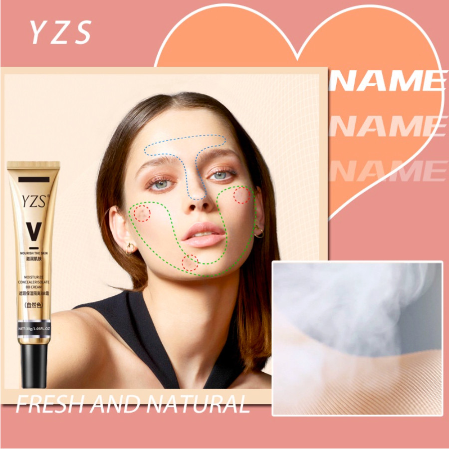 YZS Foundation Concealer Liquid Matte Waterproof All Skin Original 100%