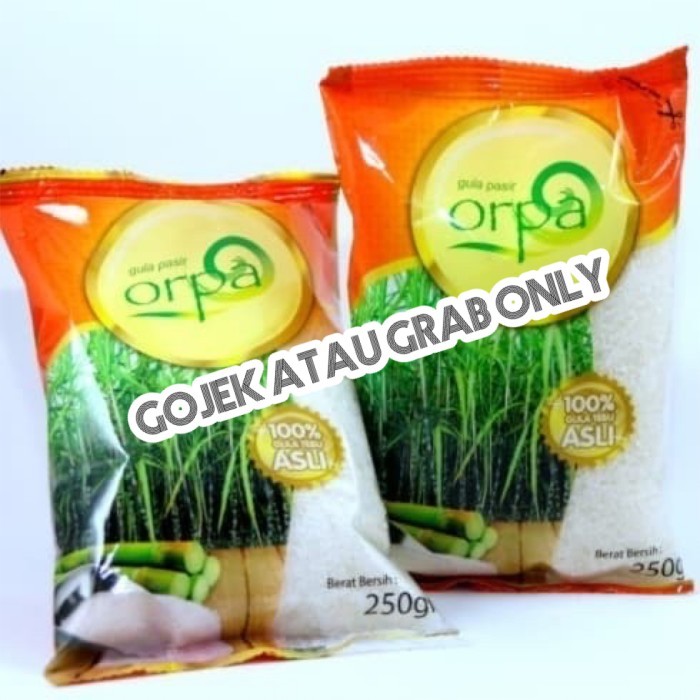 

gula pasir kemasan 250 gram merk orpa