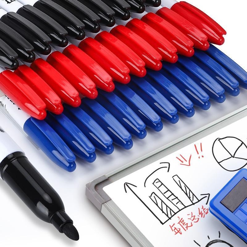 

10PCSColorful Marker Whiteboard Pen Black White Markers School Supplies Children's Drawing Pen Escola Office