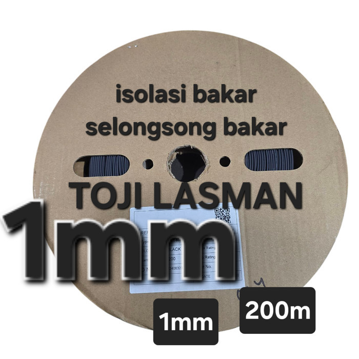 

BSM ( 1MM 1 ROLL ) SELONGSONG BAKAR ISOLASI CIUT TUBING HEATSRINK HEAT SRINK SRING TUBE INSULATOR WARNA HITAM 1MM 1 MM HARGA 1 GULUNG ROLL UTUH