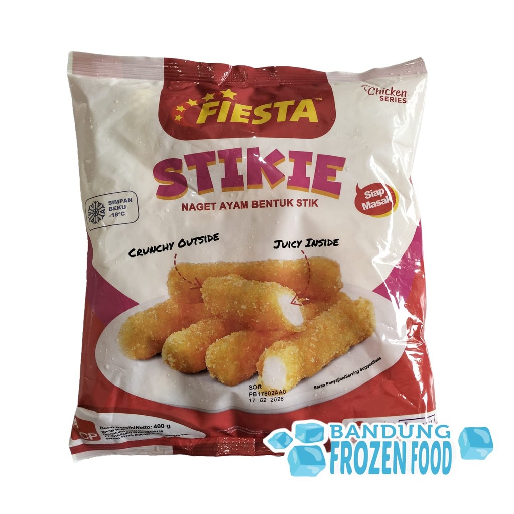 

FIESTA STIKIE 400 GR - NAGET AYAM BENTUK STIK