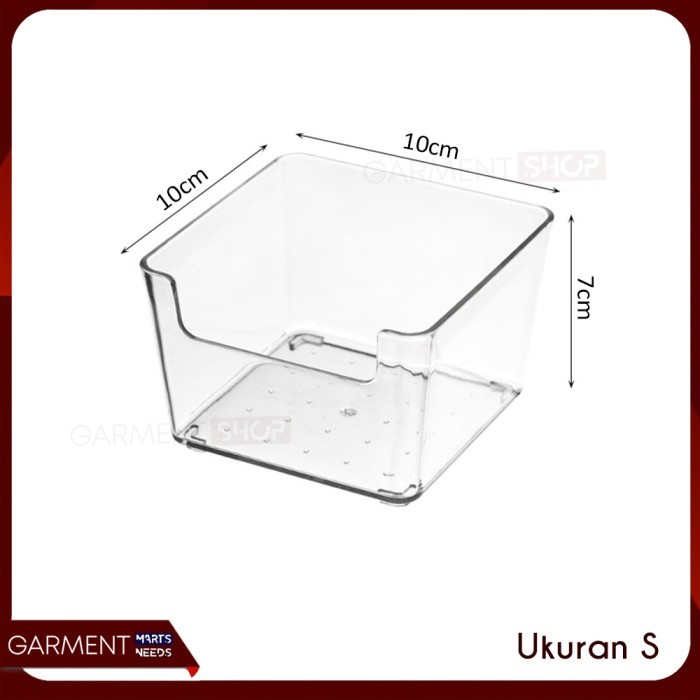 

Sekat Laci Bening Acrylic Kotak Penyimpanan Makeup Pensil Bolpen - S, NO BUBBLE