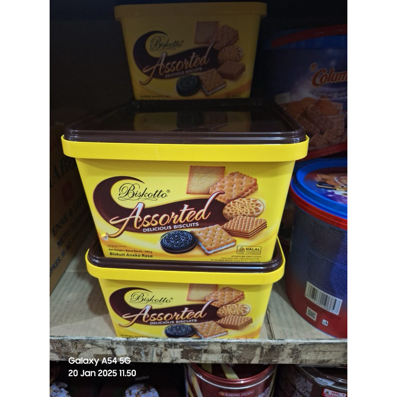 

BISKOTTO assorted biscuits 500gr ember