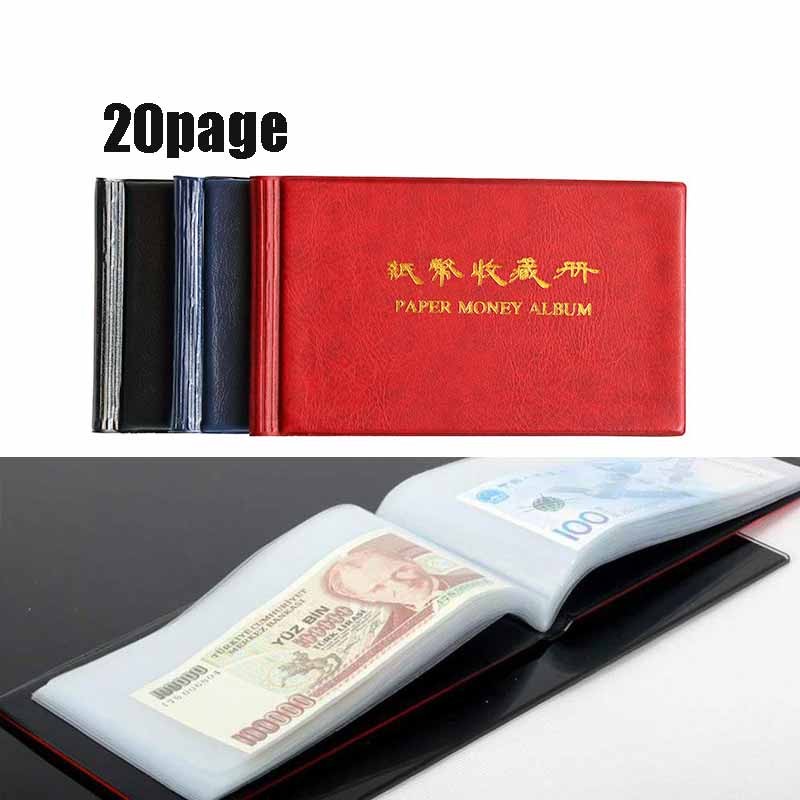 20Page Album Uang Kertas/Album Uang Kuno Traveling/Koleksi Uang Kertas