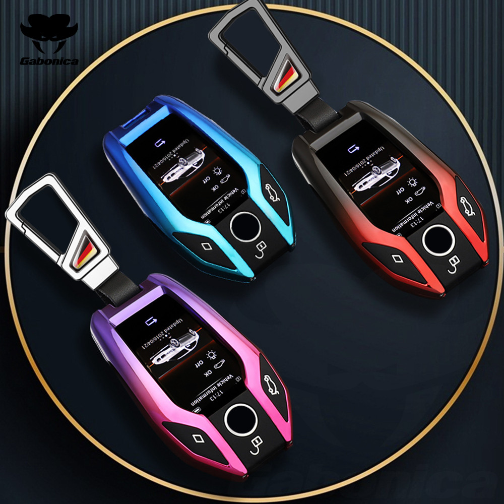 

New Zinc Alloy Key Case For BMW G30 G12 G11 G32 G31 5 7 Series I8 I12 I15 G01 X3 X4 G02 G05 X5 G07 X7 Accessories LED Display