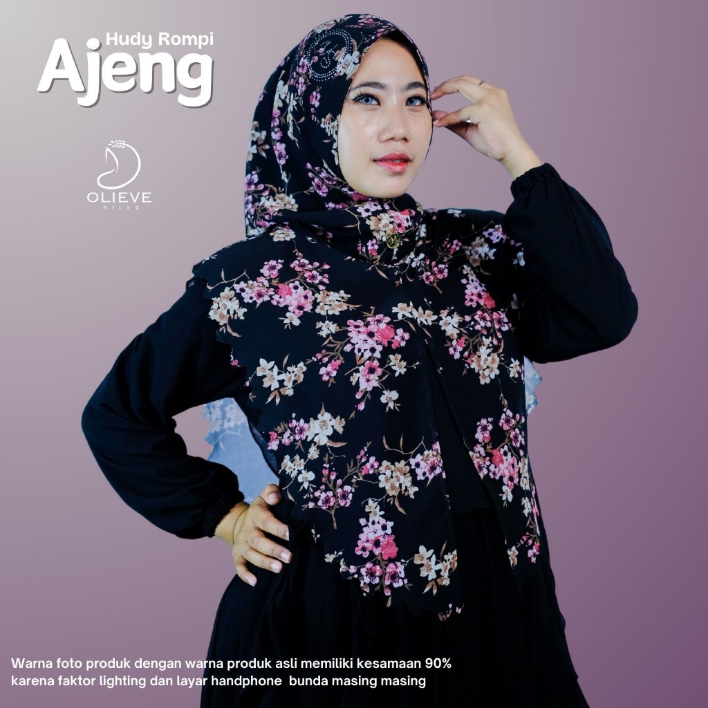 Hijab Mu ~ Hijab Rompi Ajeng Model Hudy Kerudung Instan Bahan Ceruti Variasi Layer Laser OOTD Simpel