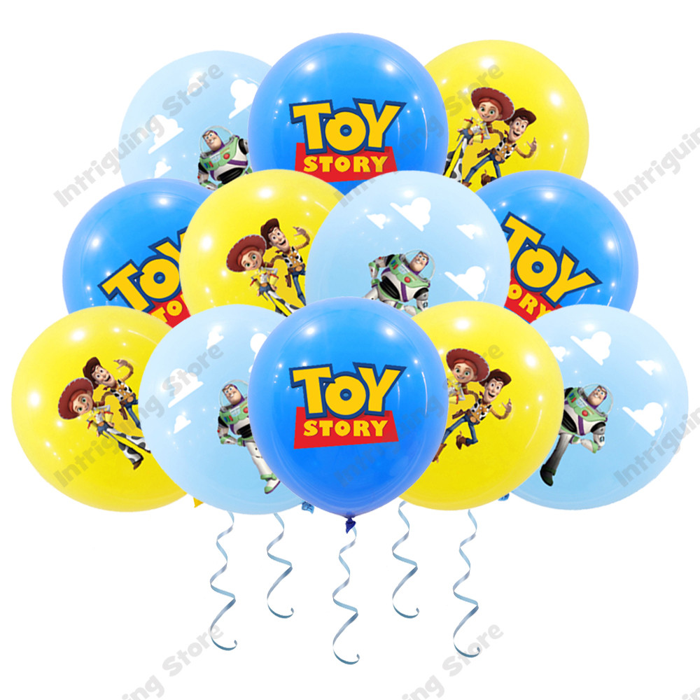 

10/20pcs 12" Disney Toy Story Balloons Woody Buzz Lightyear Birthday Party Supplies for Kids Boys Girls Baby Shower Decorations