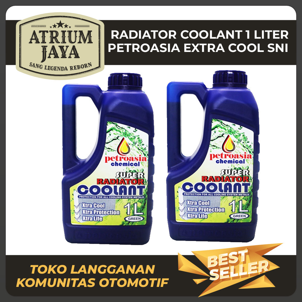 Atrium Jaya | Air Radiator Mobil Motor Coolant SNI Pertamina Chevron PETROASIA -1 LT