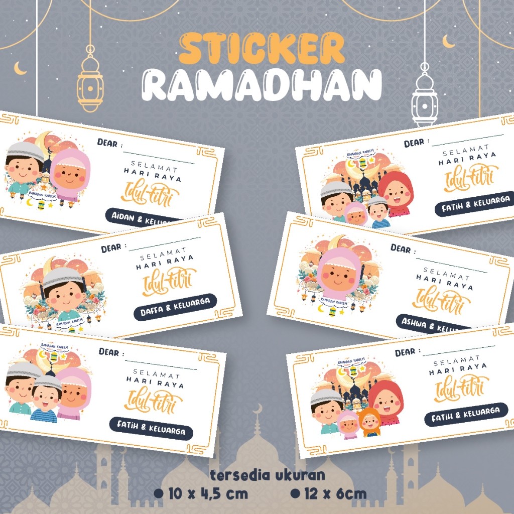 

Sticker Ramadhan Custom untuk Hadiah Ramadan Stiker Nastar, Hampers Ramadhan Custom Nama dan Tulisan