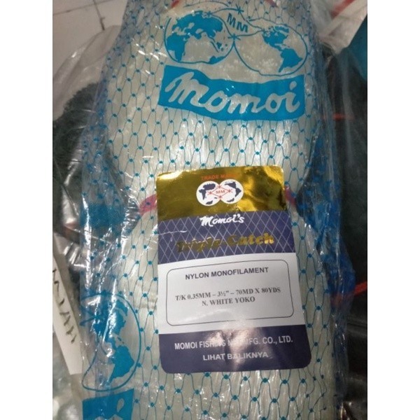 Jaring ikan momoi 0.35 70md/80yds YOKO ukuran 2 inch - 9 inch UKURAN MILIH pukat momoi jaring momoi 