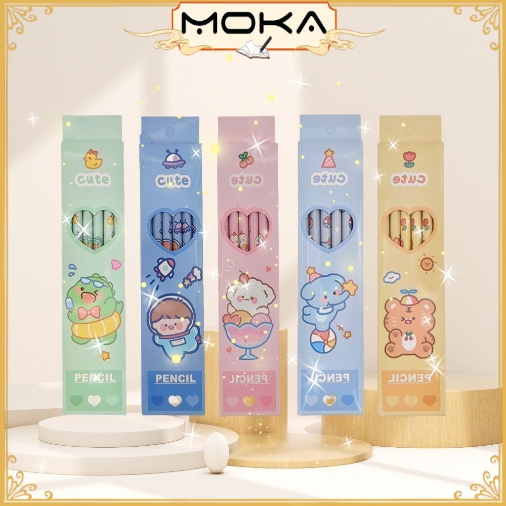 

MOKA 6PCS PENSIL MOTIF KARTUN LUCU/PENSIL MURAH MERIAH MKP02