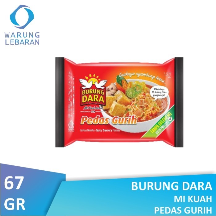 

Burung Dara Mi Kuah Pedas Gurih 67gr