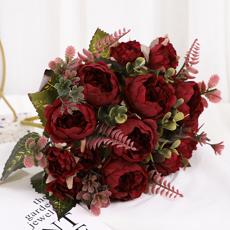 

Simulation Rose Fake Wedding Arch Silk Flower Home Decoration Artificial Home Living Room Table Decoration Fake Flower