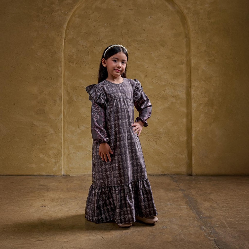 ZM Zaskia Mecca - Karuny Gamis Anak Wanita - Teman Serumpun - Edisi Kamboja