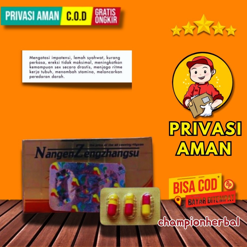 BENGKEL_LAKI OBAT NANGEN-ZENGZHANGSU HERBAL STAMINA PRIA ASLI ORIGINAL