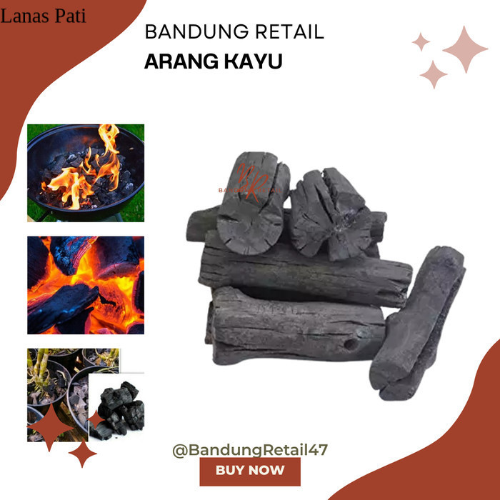 

Arang Kayu 400gr Arang Kayu Media Tanam Arang Bakaran Sate BBQ murah terlariss