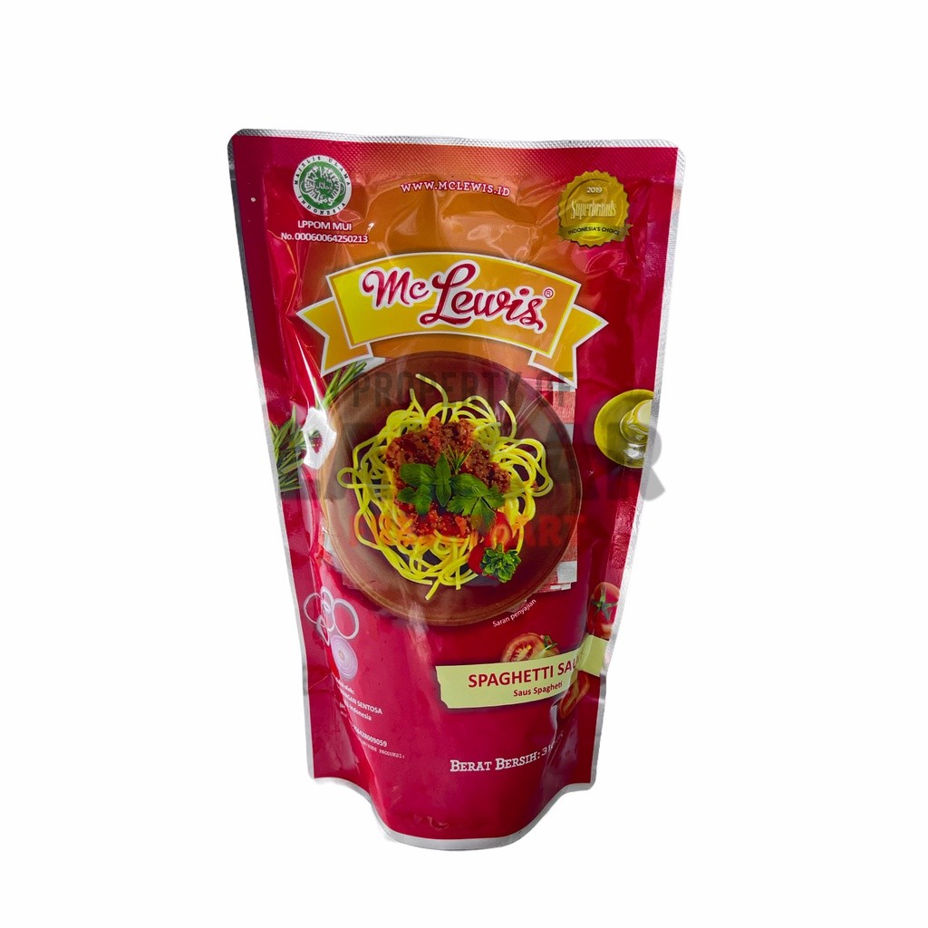 

MC LEWIS SPAGHETTI SAUCE 310GR