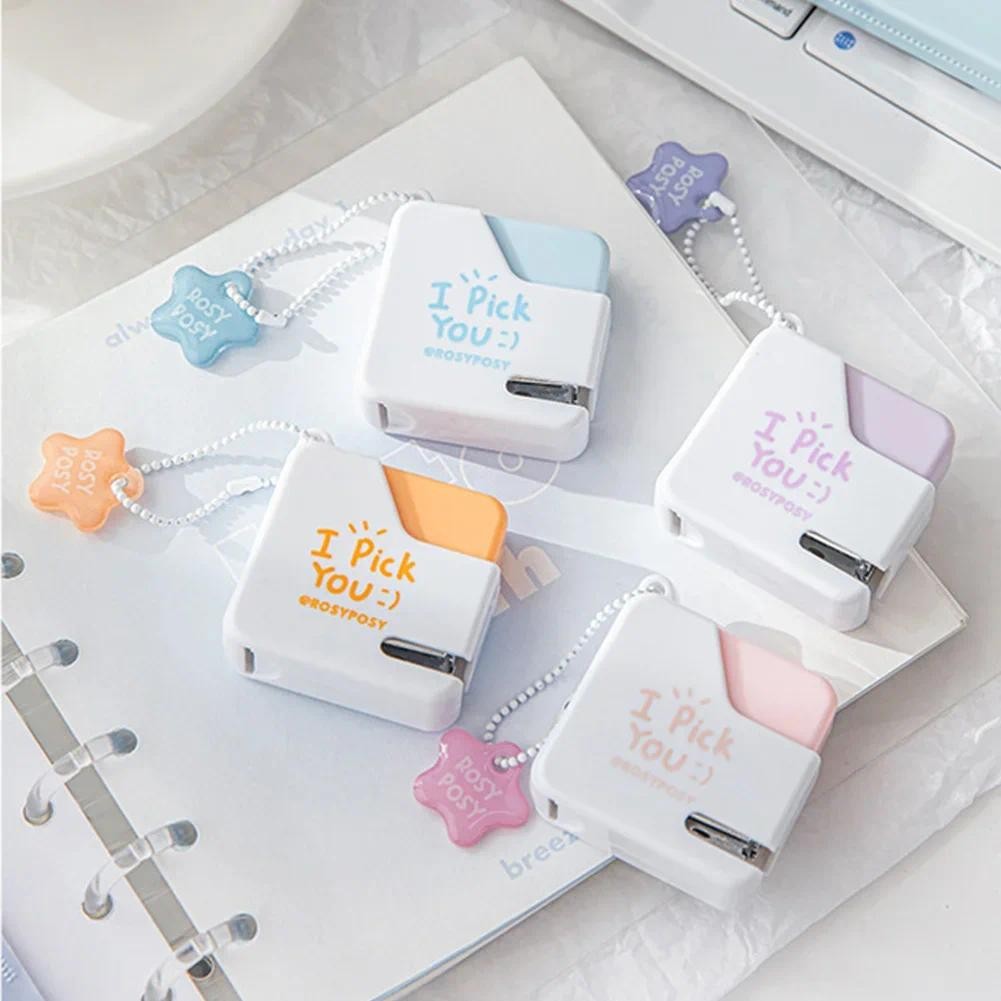 

Color Mini Portable Stapler With 40pcs No.10 Staples Paper Binding Machine Bookbinding Machine Office School Binding Supplies