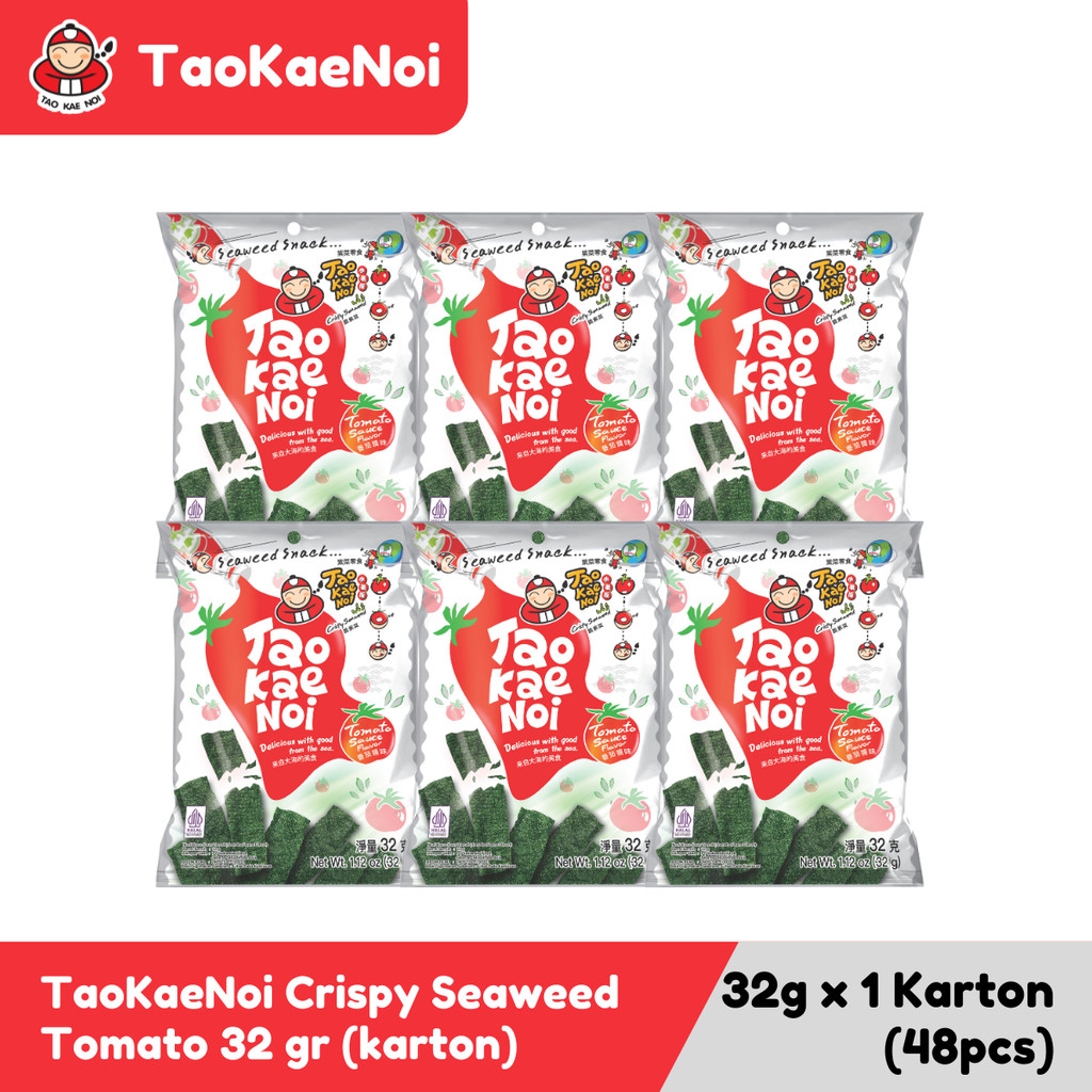 

TaoKaeNoi Rumput Laut Crispy Seaweed Tomato 32 gr (karton)