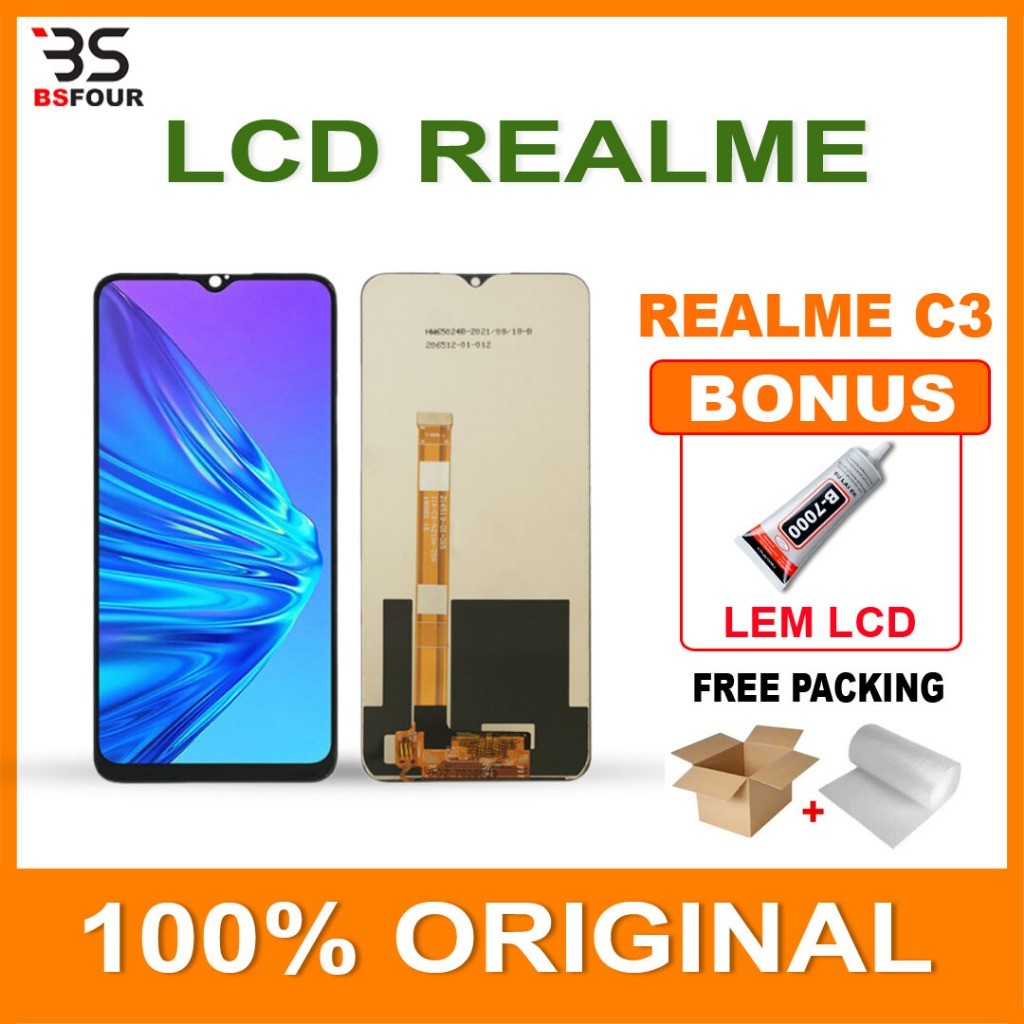 LCD REALME C3 FULLSET TOUCHSCREEN ORIGINAL