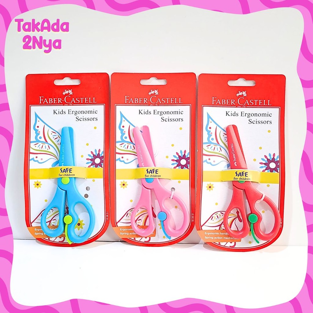 

Gunting Anak Faber Castell Kids Ergonomic Scissors Kertas Anak Plastik Aman Kreatif