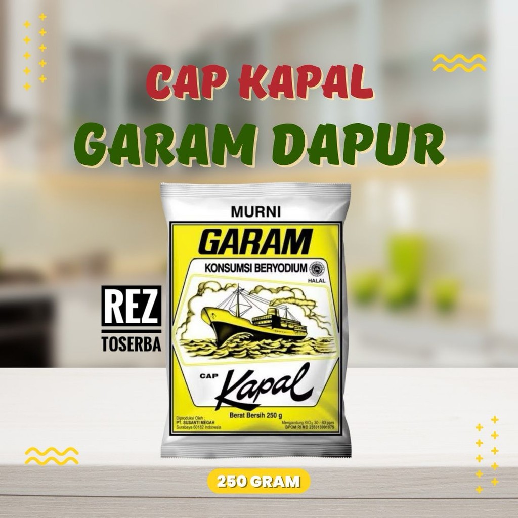 

Garam Murni Cap Kapal 250gr ASLI / Bumbu Masak
