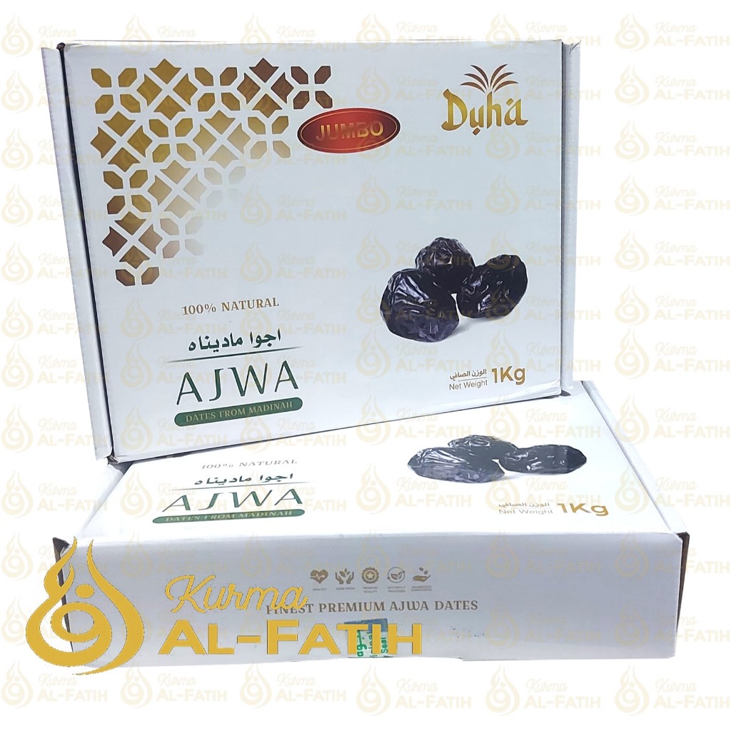 

Kurma Ajwa JUMBO 1kg Kurma Nabi asli Madinah Premium Super XL
