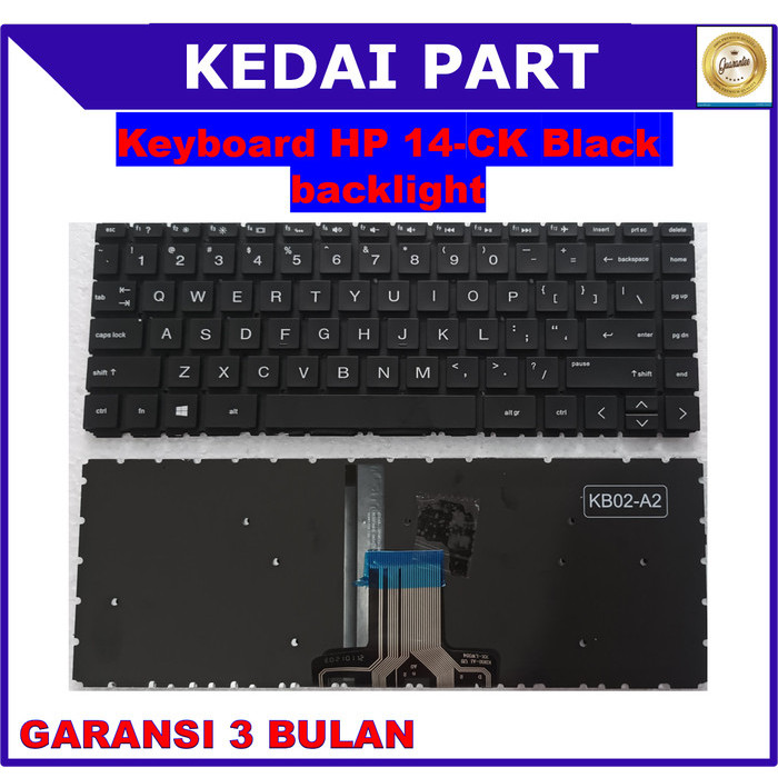 Keyboard HP 14-CK 14-ck0011la 14-cm0000 black backlight