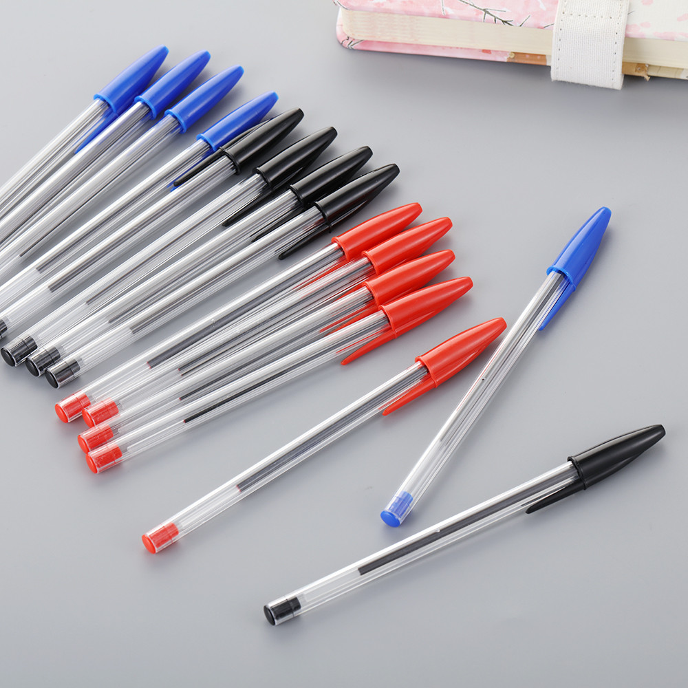 

5Pcs 1mm Ballpoint Pen Black/Red/Blue Longlasting Cute Portable Rainbow Office Supplies Kids School Stationery Writing Tool