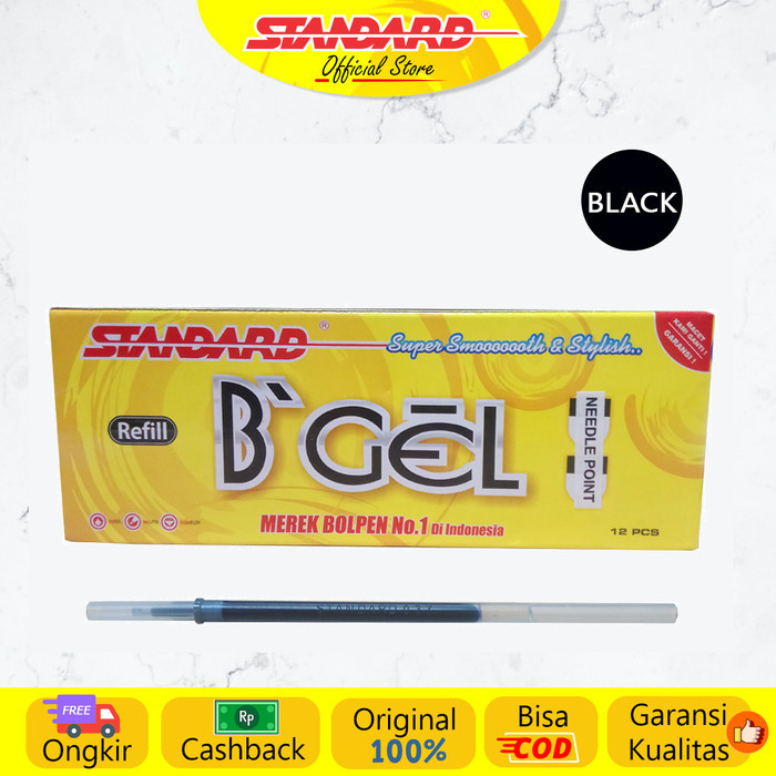 

[ P R O M O ] STANDARD PEN REFILL NEEDLE POINT 0.5 ISI 12 PCS - Hitam