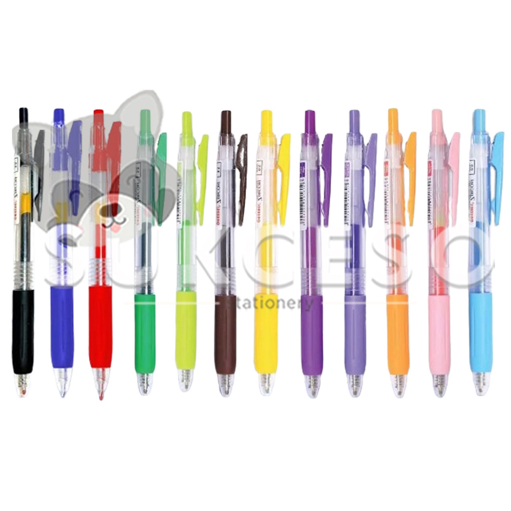 

GREEBEL Retractable Gel Pen 0.5mm GP-509 ZIRCON Pulpen Soft Grip SATUAN Warna