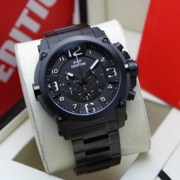ORIGINAL Jam Tangan Pria Expedition E 6605 / E6605 / EXP6605 Garansi 1 Tahun - Stainless Steel