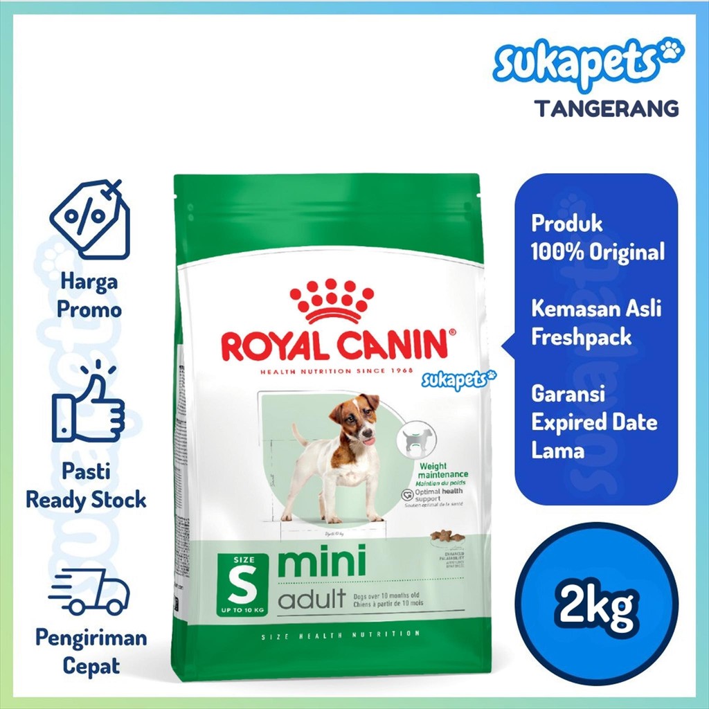 

23bagusmenshop - Royal Canin Mini Adult Dog Food 2kg Makanan Anjing Kering Dewasa Premium