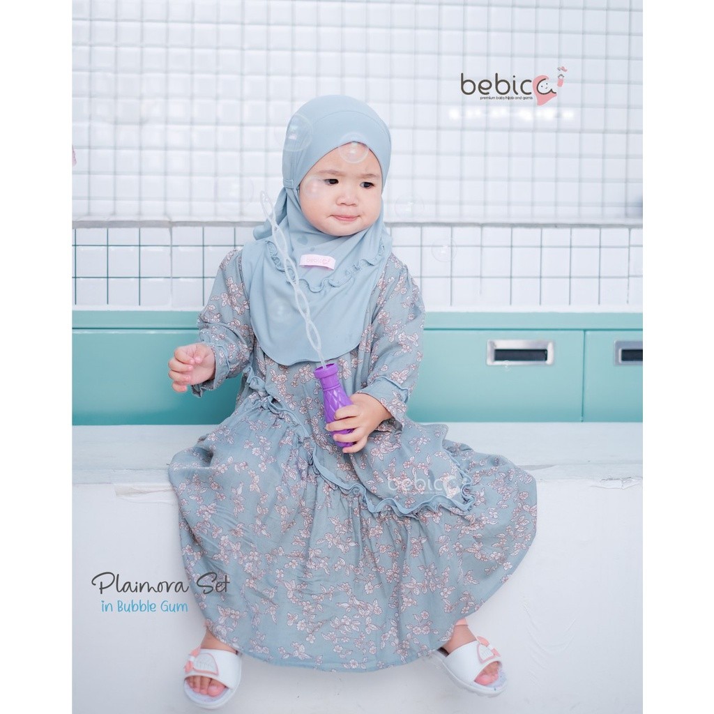BEBICA Plaimora Gamis Tanpa Hijab Defect [Gamis Bayi / Anak]