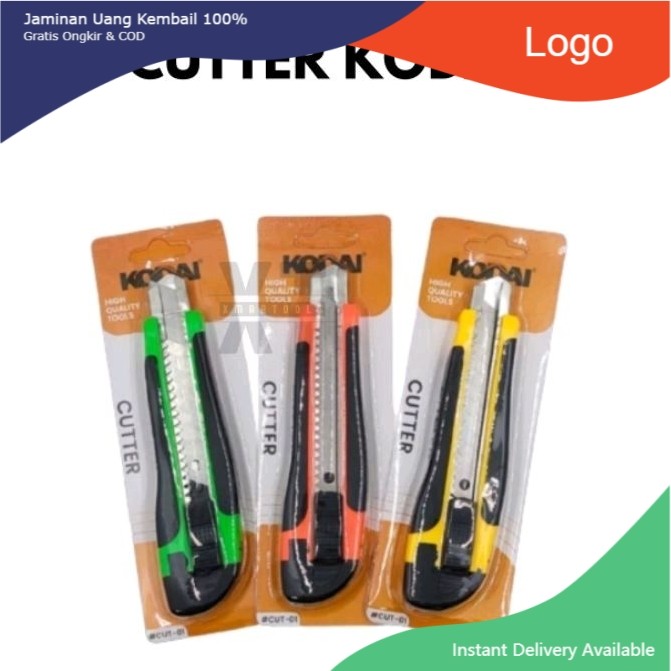 

KODAI Cutter Besar Gagang Karet Auto Lock / Pisau Cutter KODAI