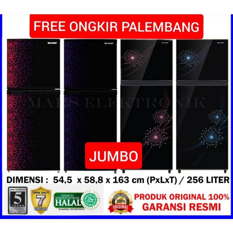 PROMO SPESIAL KULKAS 2 PINTU SHARP TERBARU SJ 317 MG SJ 316 MG SJ317MG JUMBO