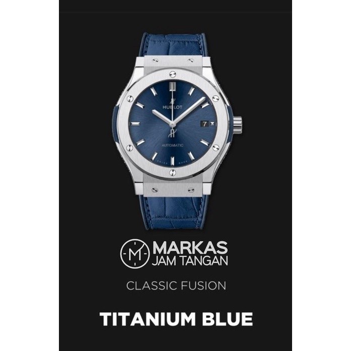 BEST SELLER Jam Tangan Pria - Jam Tangan Cowok - Arloji - Jam Mewah HUBLOT PREMIUM Classic Fusion Automatic Leather Men Watch TERMURAH TERLARIS HADIAH KADO