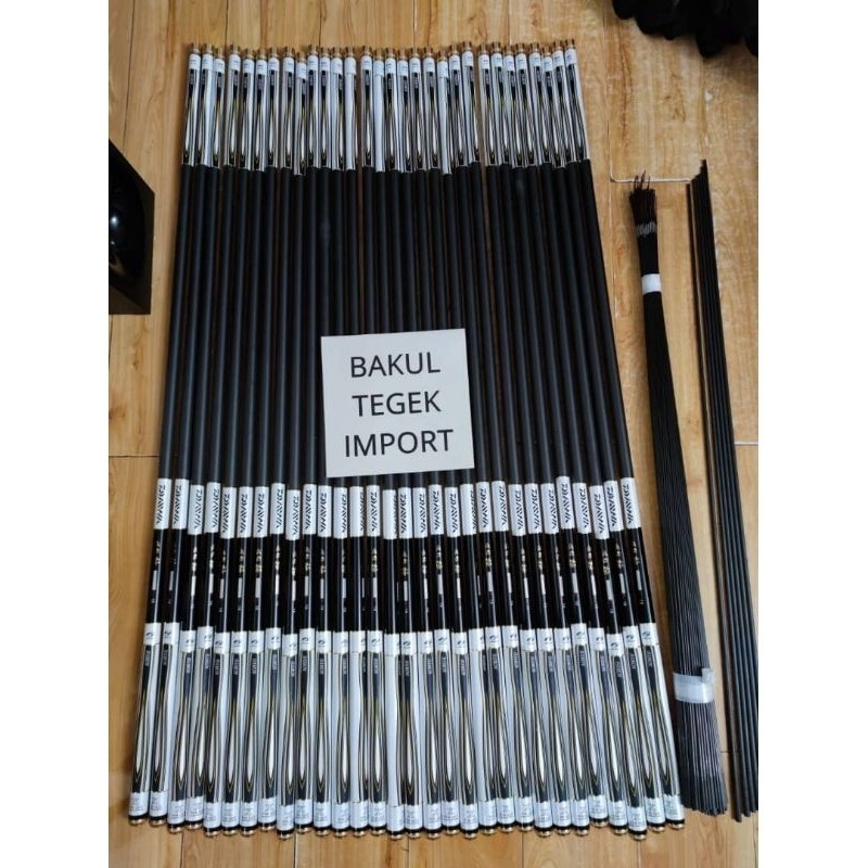 tegek daiwa hamon limited x +pucukan carbon kaku pucuk medium hard 6h