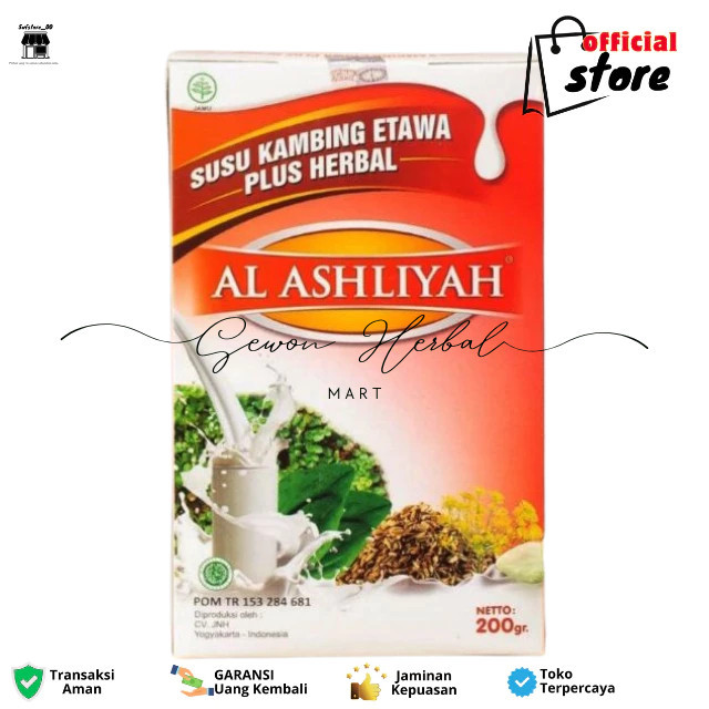 

Susu Kambing Al Ashliyah Murah Asli Kemasan Isi 200 Gram - Susu Kambing Plus Herbal