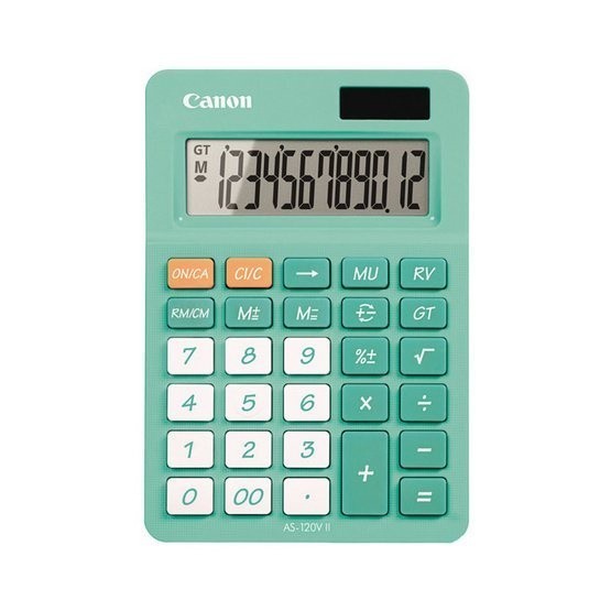 

Kalkulator CANON AS-120V II Office Desktop Calculator 120 V 12 Digit - Lavender