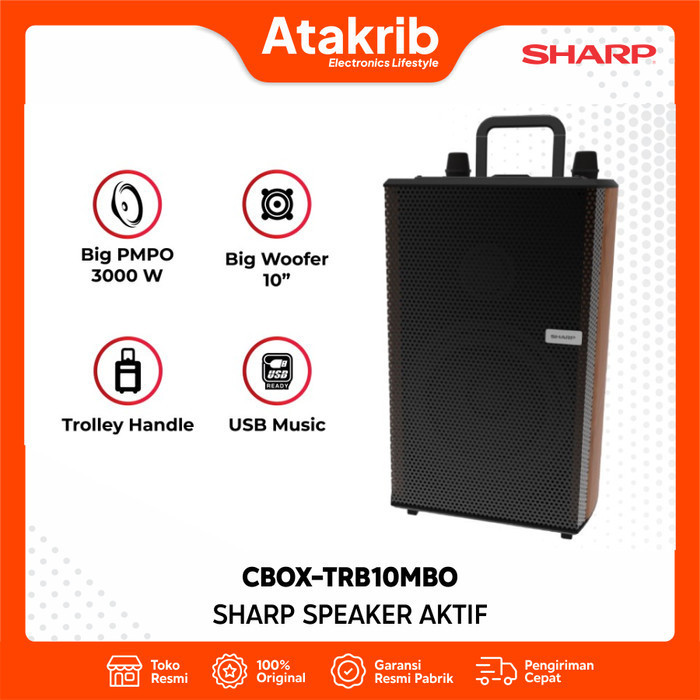 SHARP SPEAKER AKTIF CBOX-TRB10MBO