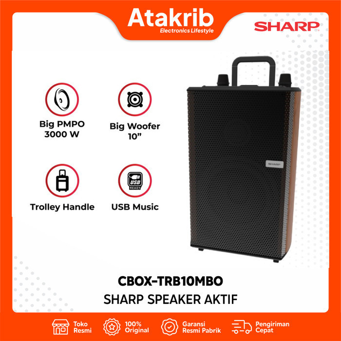 SHARP SPEAKER AKTIF CBOX-TRB10MBO