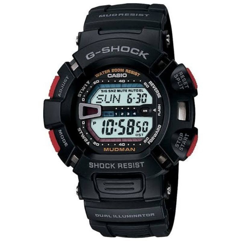 strap tali jam tangan casio gshock MUDMAN G-9000 hitam mudman