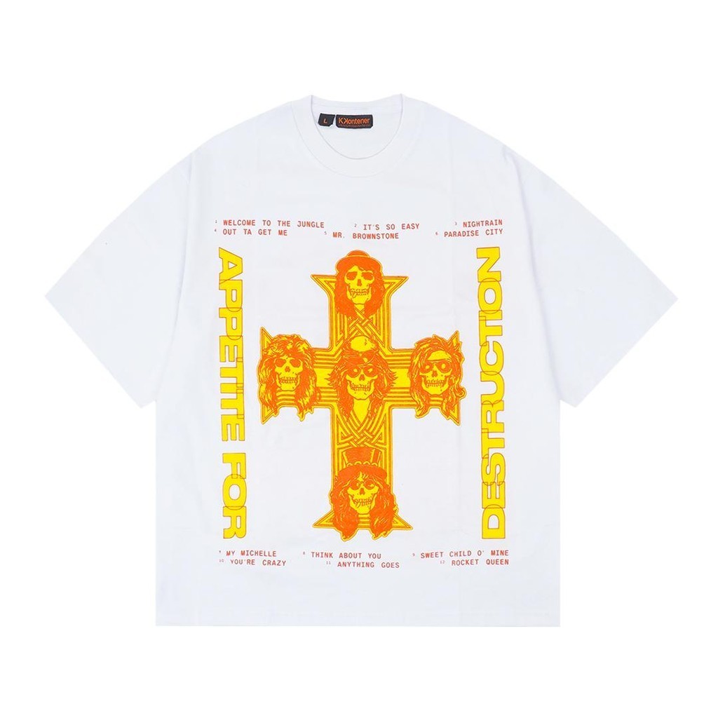 KKONTENER GNR APPETITE FOR DESTRUCTION RELAXED FIT TSHIRT WHITE - Official Merchandise