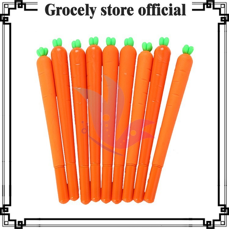 

✨AWC✨ PULPEN GEL MOTIF WORTEL / PULPEN AIR BENTUK WORTEL CARROT LUCU PP02