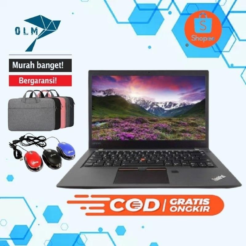 Laptop Lenovo Thinkpad T470s Core i7 Gen 7 Ram 20gb Ssd 256gb  Mulus Bergaransi